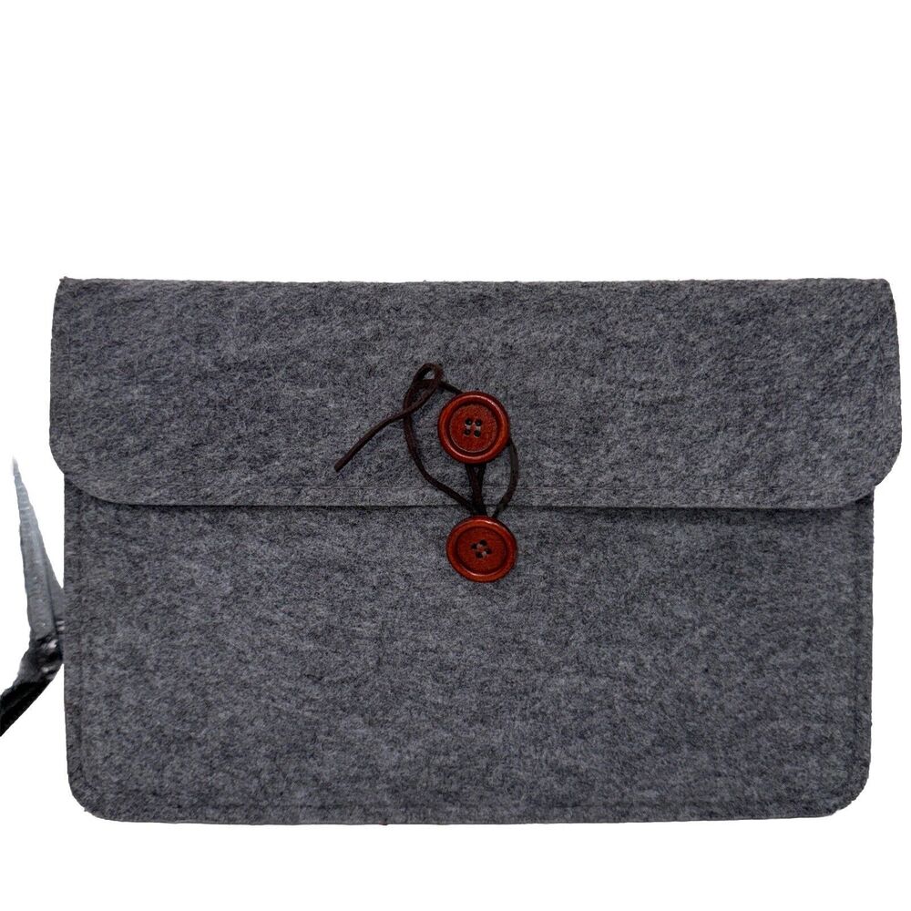 Felt Ipad/tablet Sleeve NWOT Universal 10.50 x 8.25 inches Gray Lined